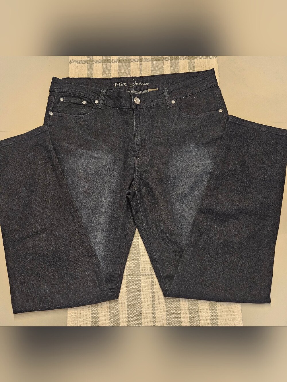 Women's Dark Indigo Straight Leg Jeans